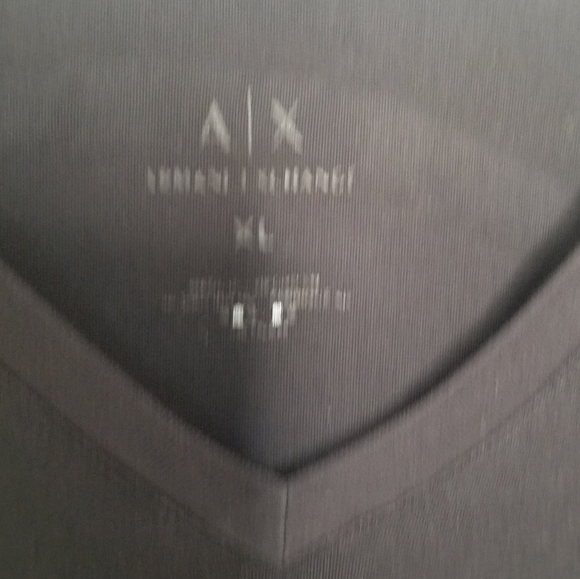 Armani v neck tshirt with pattern accent - Picture 4 of 12